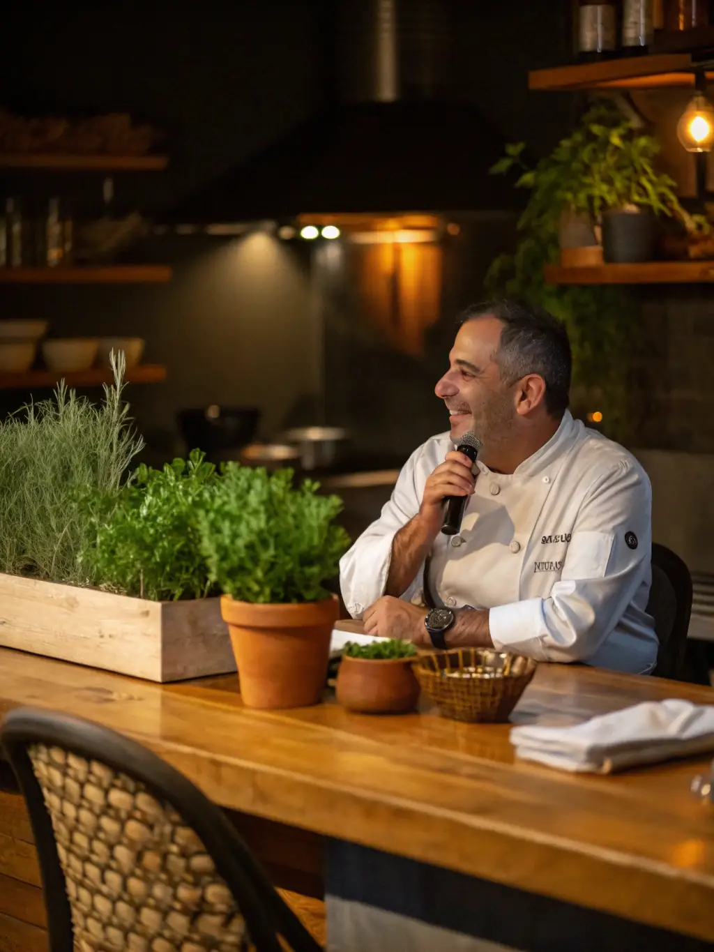 A warm and inviting host home setting with a member and host enjoying a meal together, illustrating Host Home services.